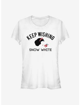 Disney Snow White And The Seven Dwarfs Keep Wishing Girls T-Shirt, WHITE, hi-res