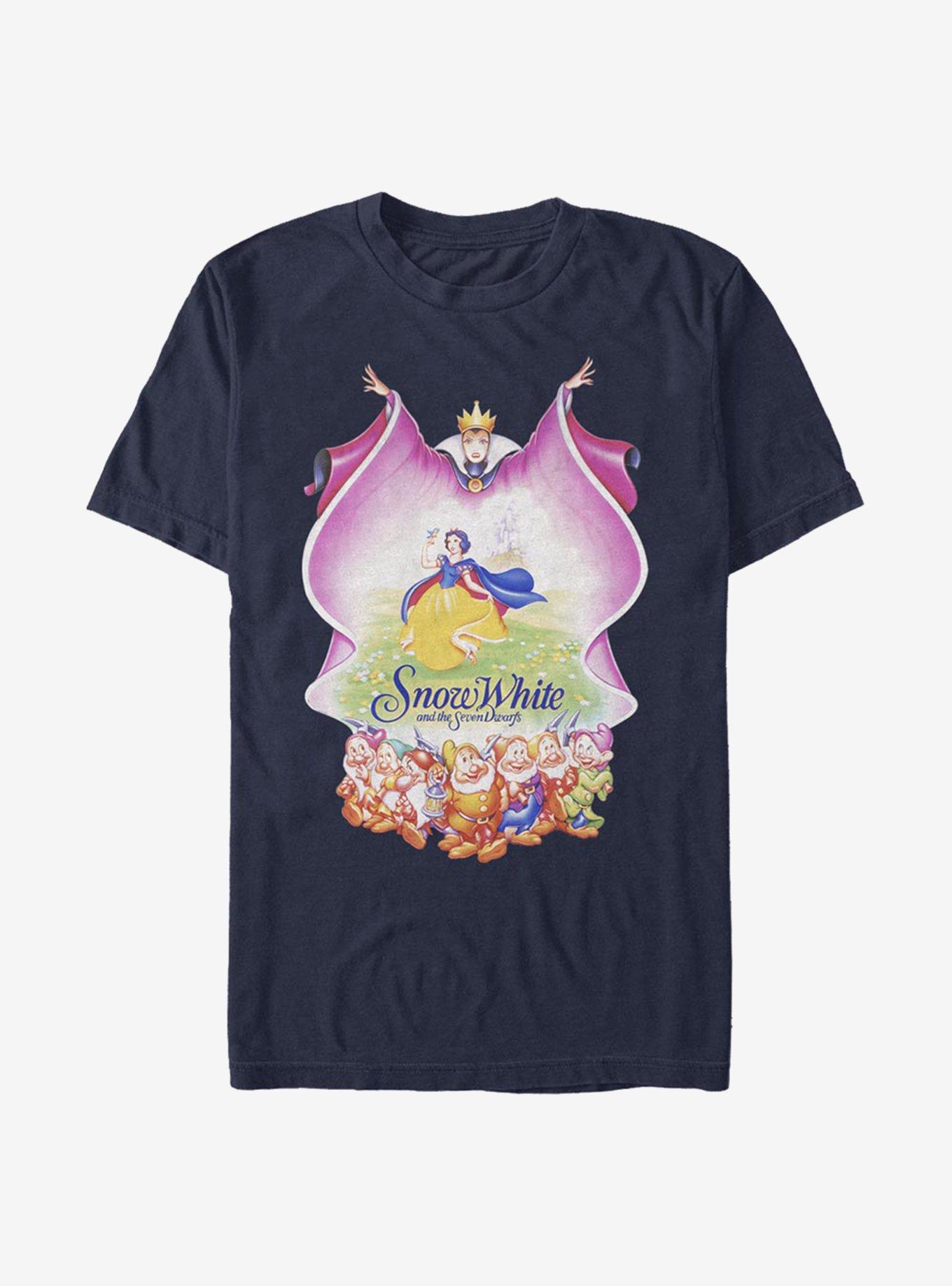 Disney Snow White And The Seven Dwarfs Classic Snow White T-Shirt, NAVY, hi-res