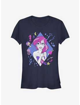 Disney The Little Mermaid 90's Ariel Girls T-Shirt, NAVY, hi-res