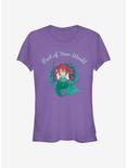 Disney The Little Mermaid Princess Of Atlantica Girls T-Shirt, PURPLE, hi-res