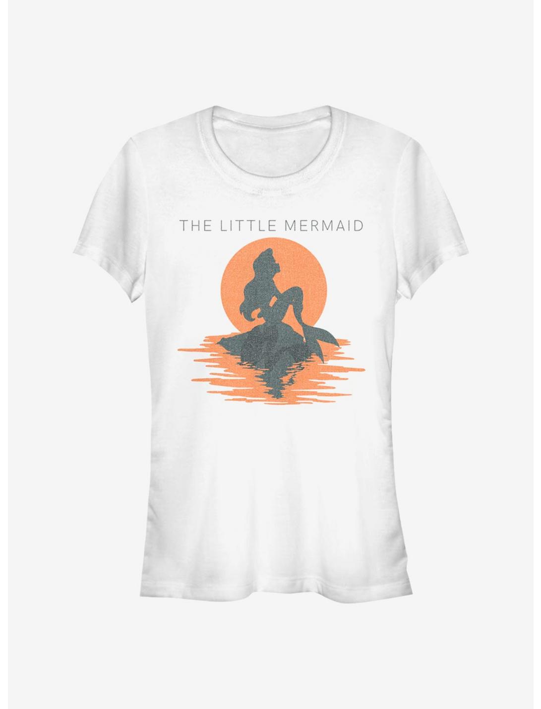 Disney The Little Mermaid Shadow Mermaid Girls T-Shirt, WHITE, hi-res