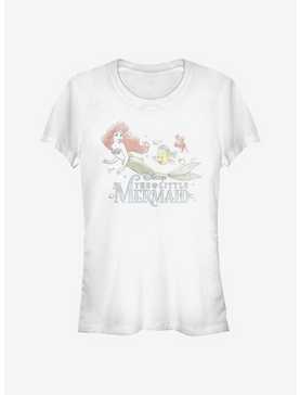 Disney The Little Mermaid Watercolor Fade Ariel Girls T-Shirt, , hi-res