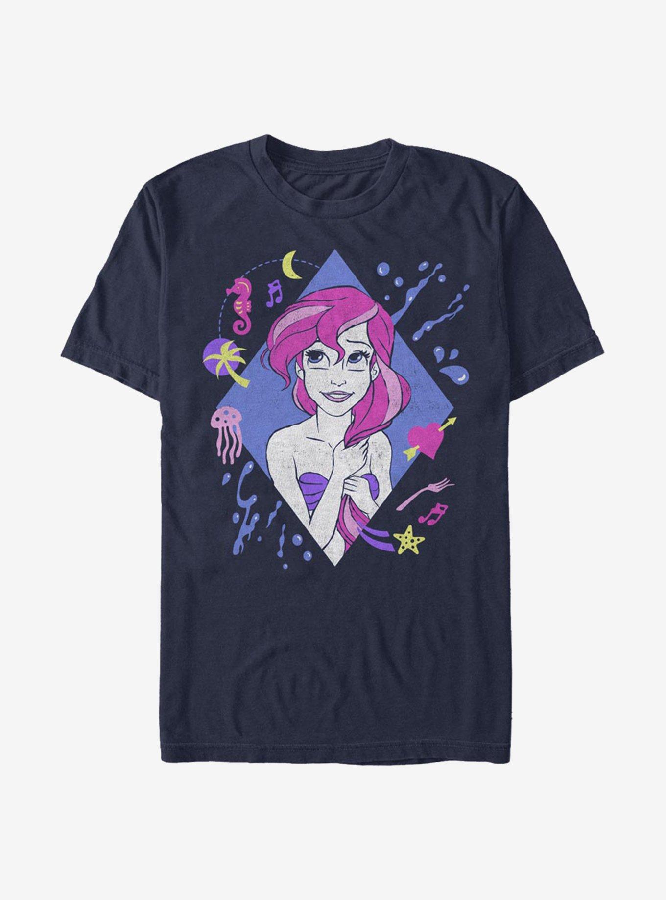 Disney The Little Mermaid 90's Ariel T-Shirt, NAVY, hi-res