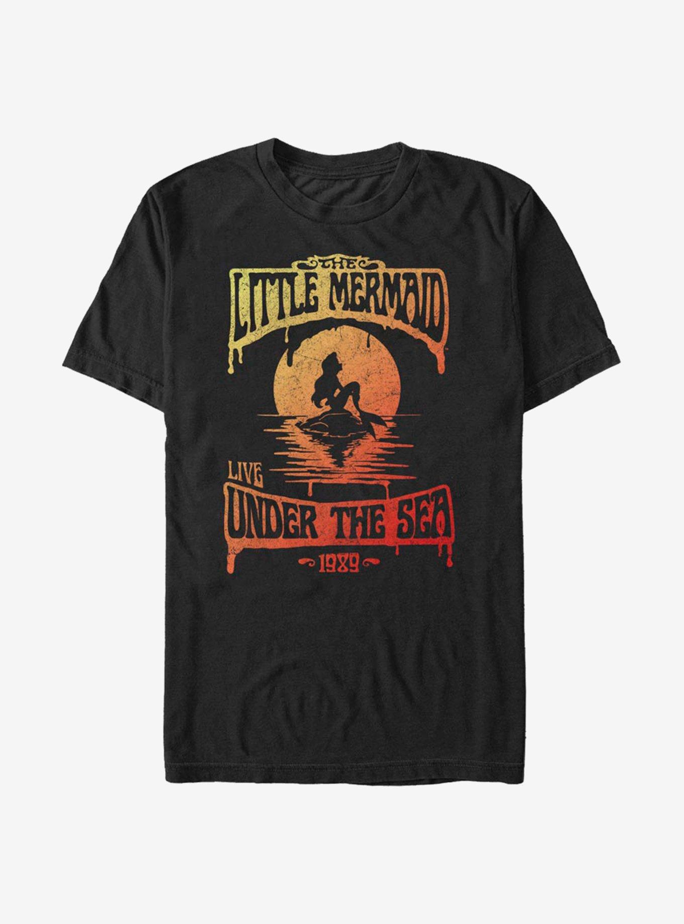 Disney The Little Mermaid Ariel Live T-Shirt, BLACK, hi-res