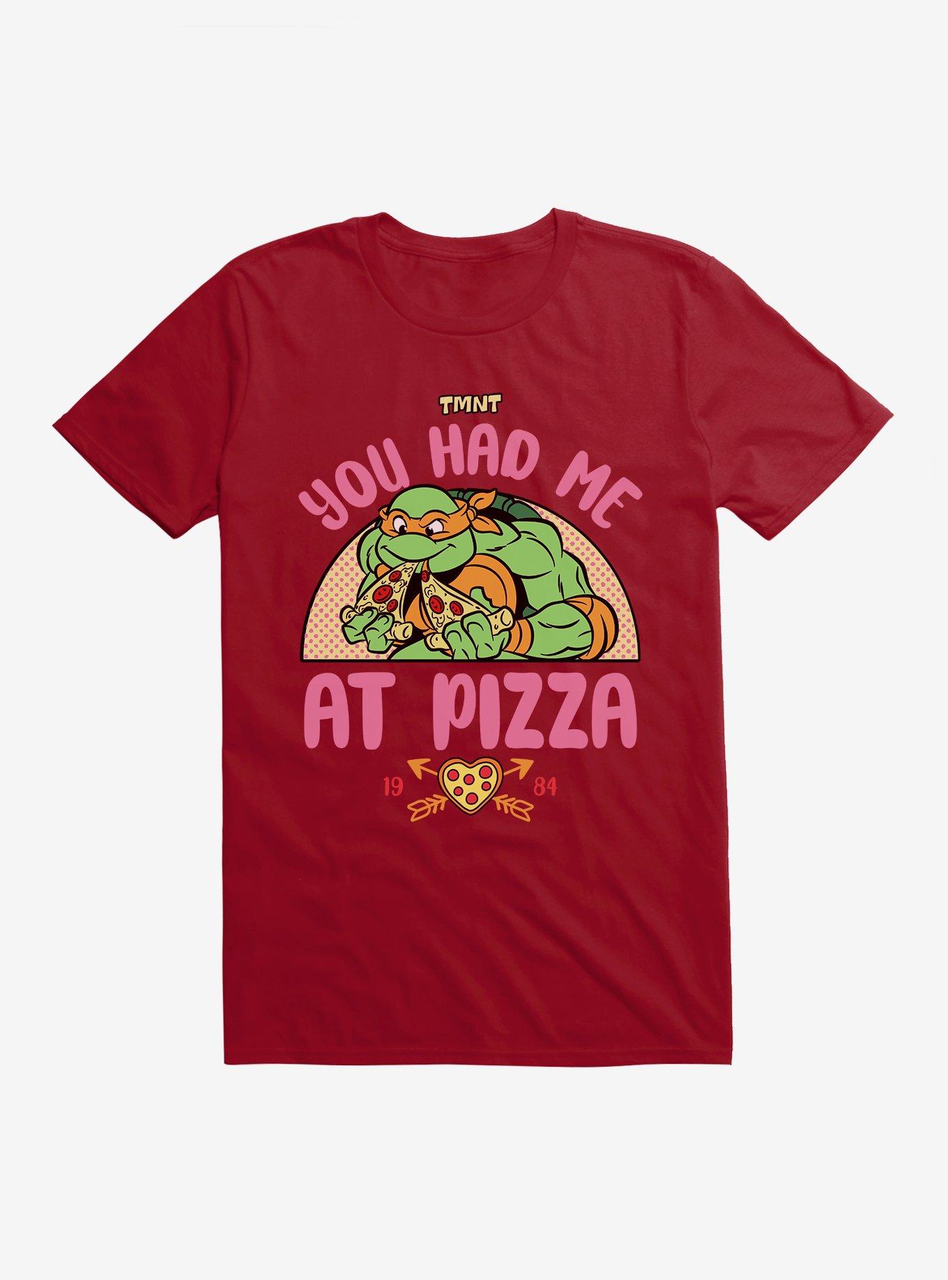  Tee Luv Men's Teenage Mutant Ninja Turtles Pizza T-Shirt :  Clothing, Shoes & Jewelry