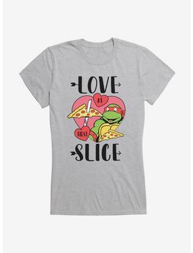 Teenage Mutant Ninja Turtles Love At First Slice Girls T-Shirt, HEATHER, hi-res