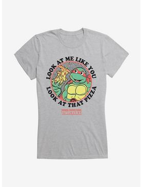 Teenage Mutant Ninja Turtles Pizza Look Girls T-Shirt, HEATHER, hi-res