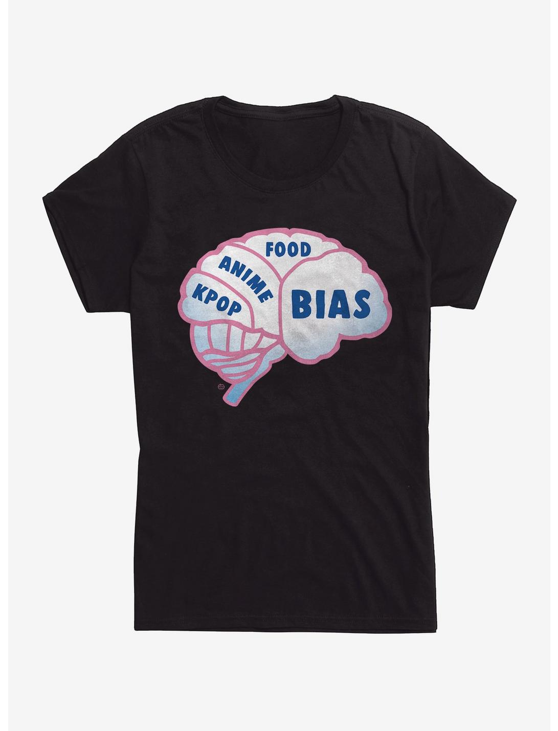 Bias Brain Womens T-Shirt, BLACK, hi-res