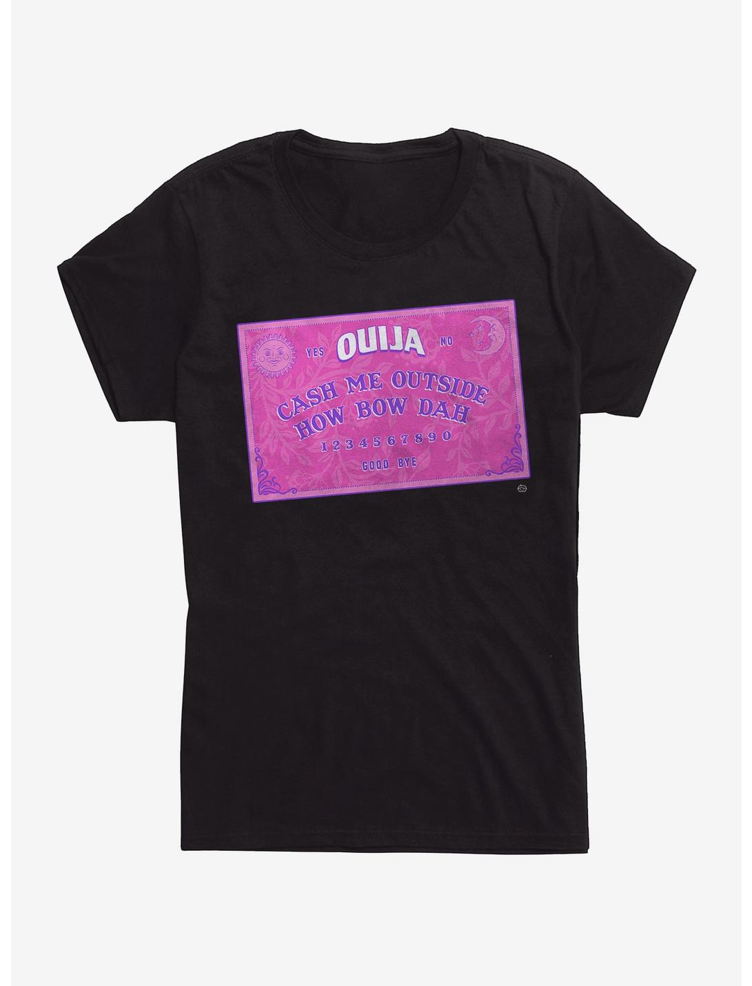 Cash Me Ouija Womens T-Shirt, BLACK, hi-res