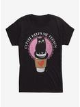 Coffee Helps Me Person Womens T-Shirt, BLACK, hi-res
