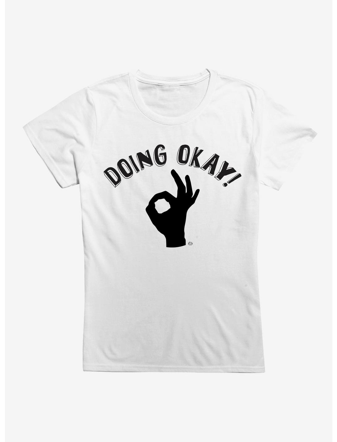 Doing Okay Womens T-Shirt, WHITE, hi-res