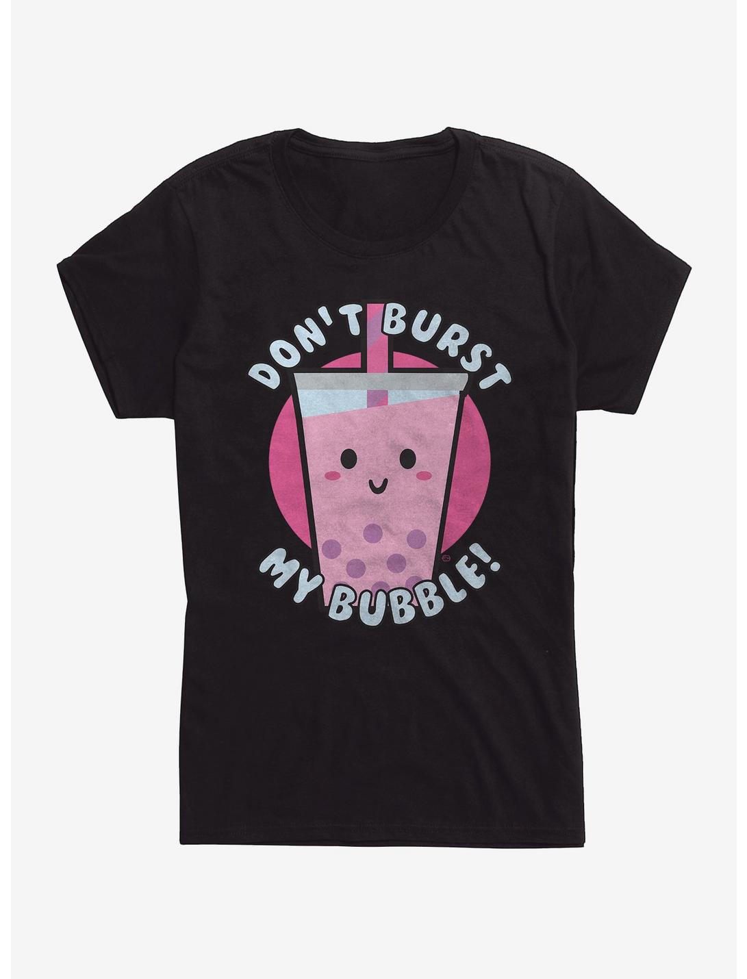 Don't Burst My Bubble Womens T-shirt, BLACK, hi-res