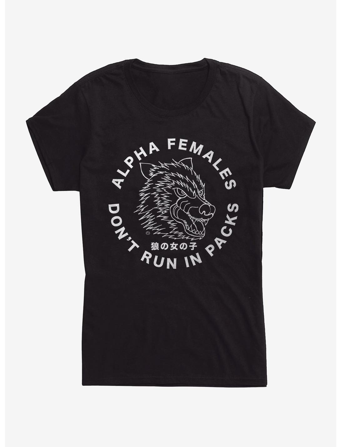 Don't Run In Packs Womens T-Shirt, BLACK, hi-res
