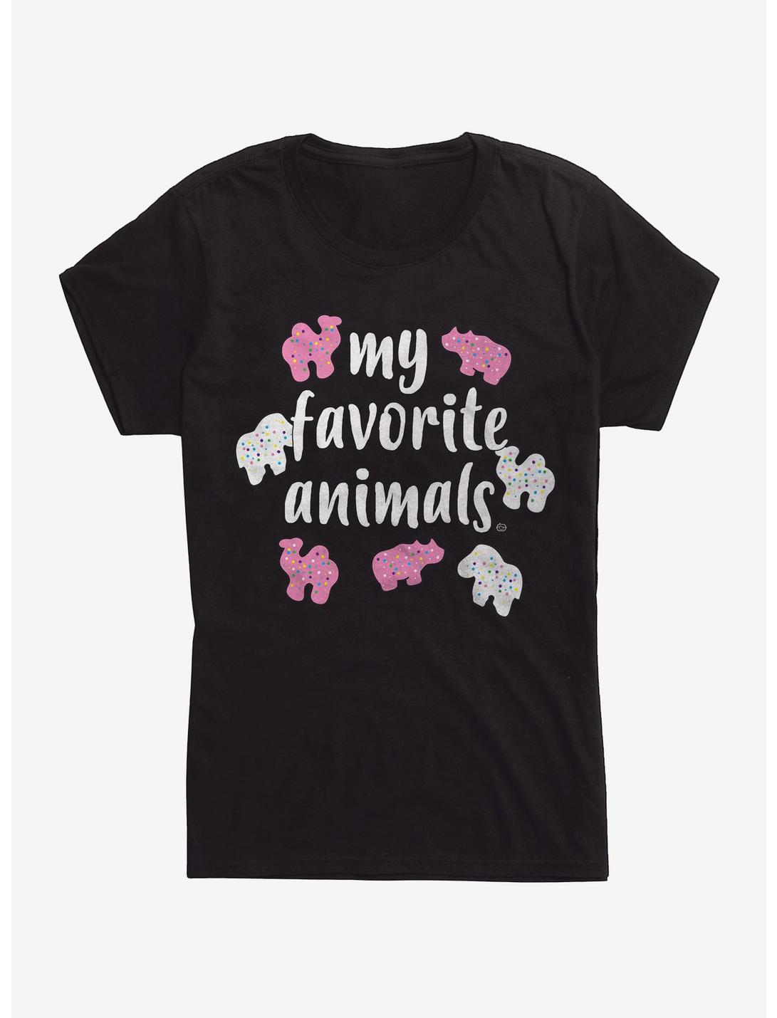 Favorite Animals Womens T-Shirt, BLACK, hi-res