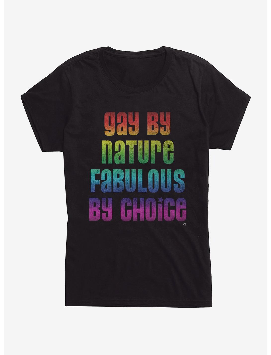 Gay By Nature Fab By Choice Womens T-Shirt, BLACK, hi-res