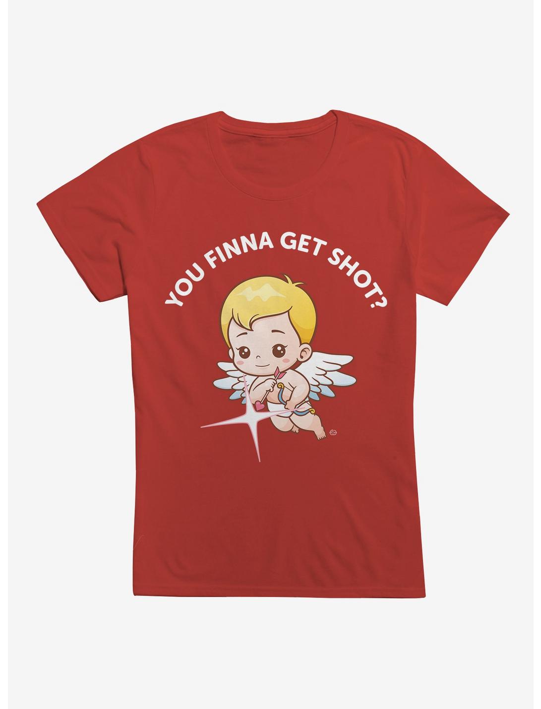 Get Shot By Cupid Womens T-Shirt, RED, hi-res
