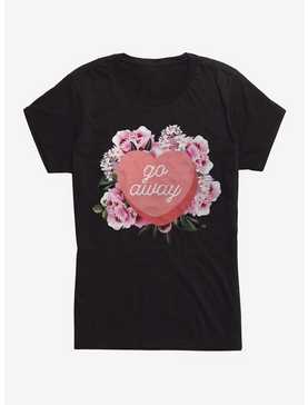 Go Away Candy Heart Womens T-Shirt, , hi-res