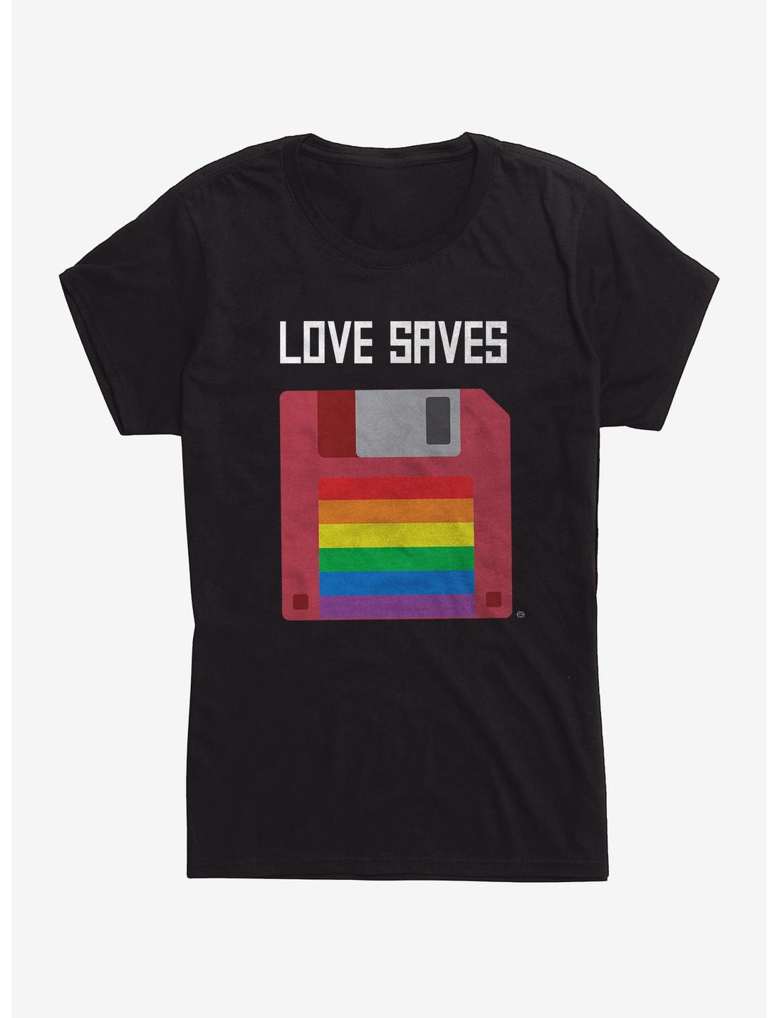 Love Saves Womens T-Shirt, BLACK, hi-res