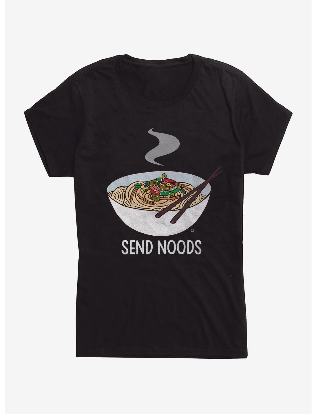 Send Noods Womens T-Shirt, BLACK, hi-res