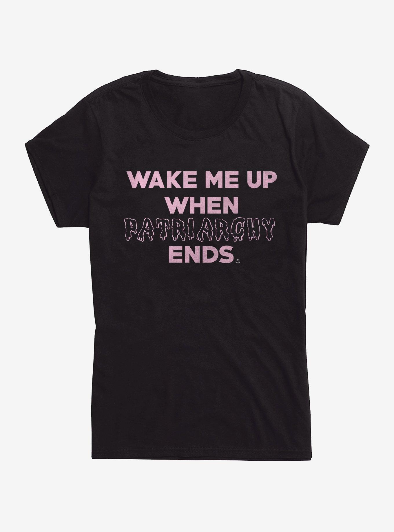 When Patriarchy Ends Womens T-Shirt, BLACK, hi-res