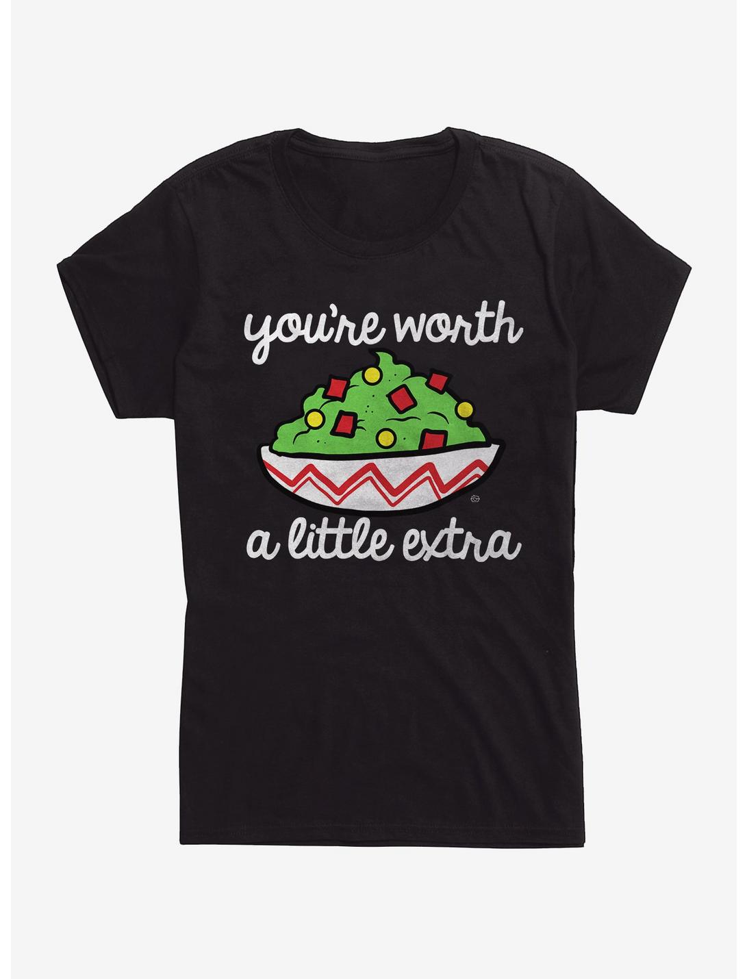You're Worth A Little Extra Womens T-Shirt, BLACK, hi-res