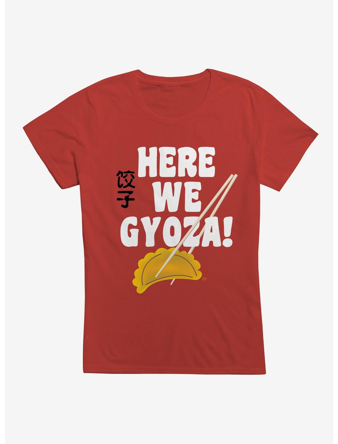 Here We Gyoza T-Shirt, RED, hi-res