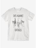 Cats Against Cat Calls T-Shirt, WHITE, hi-res