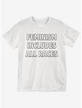 Feminism All Races T-Shirt, WHITE, hi-res