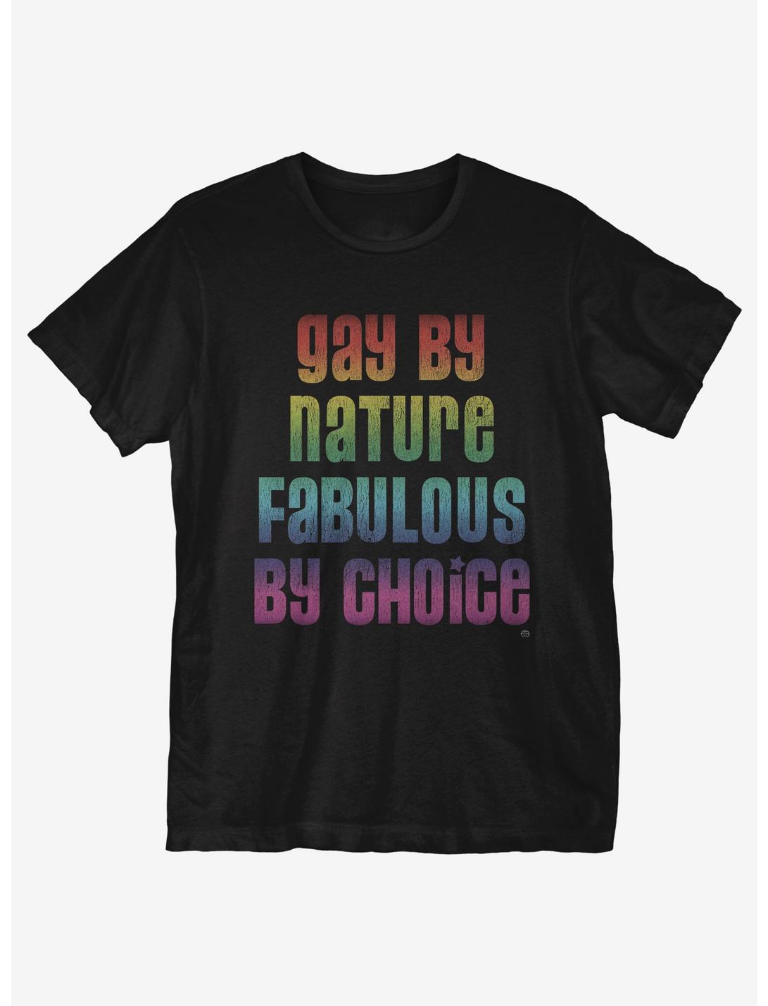 Gay By Nature Fab By Choice T-Shirt, BLACK, hi-res