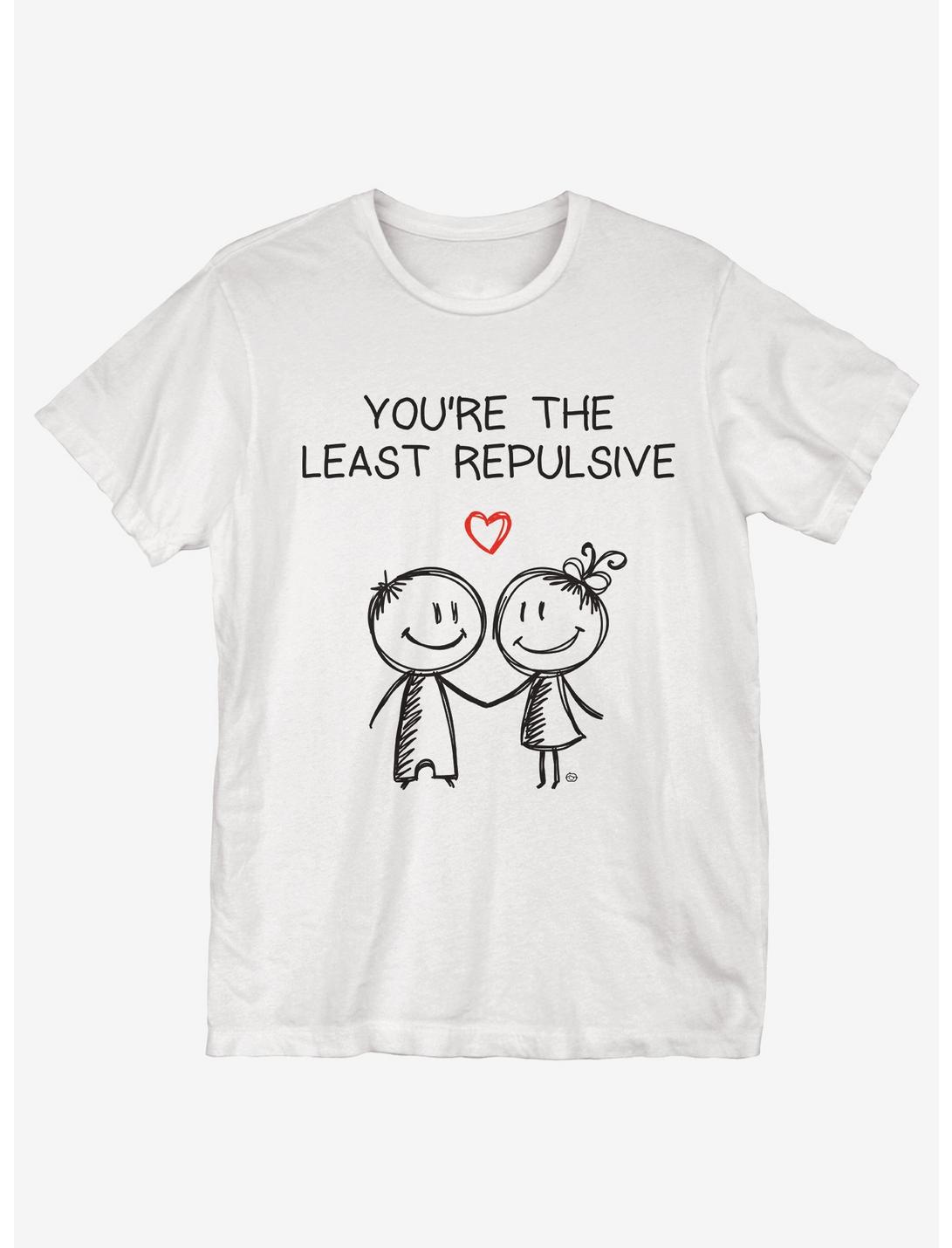 Least Repulsive T-Shirt, WHITE, hi-res