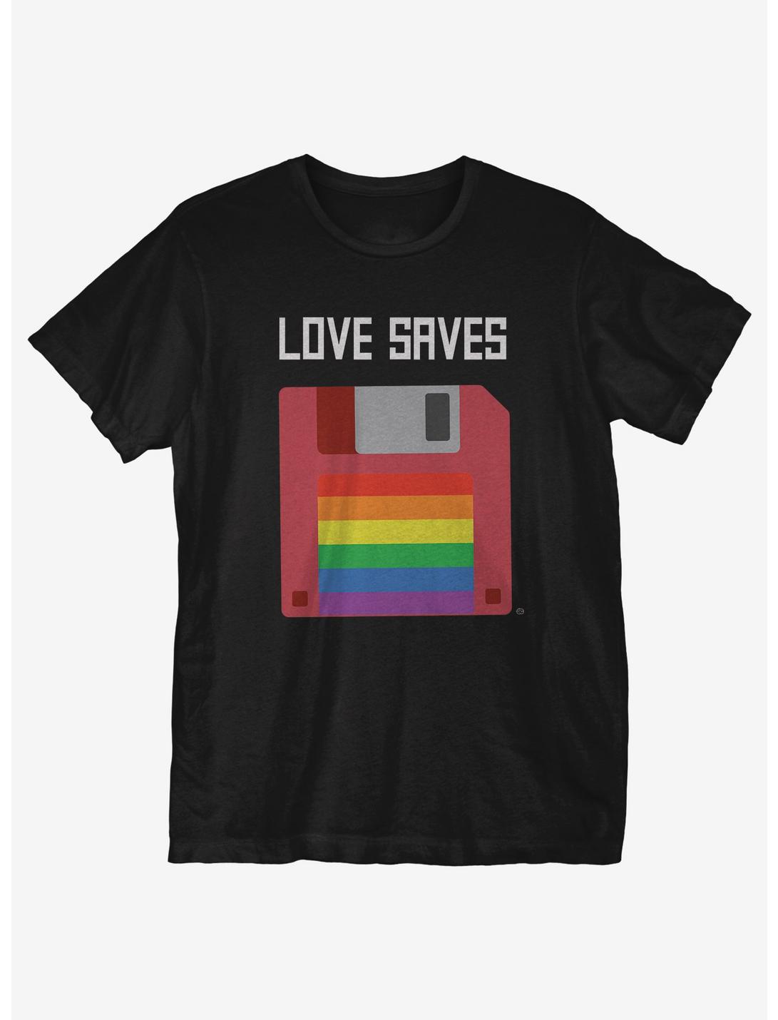 Love Saves T-Shirt, BLACK, hi-res