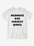 Mermaids Ride Waves T-Shirt, WHITE, hi-res