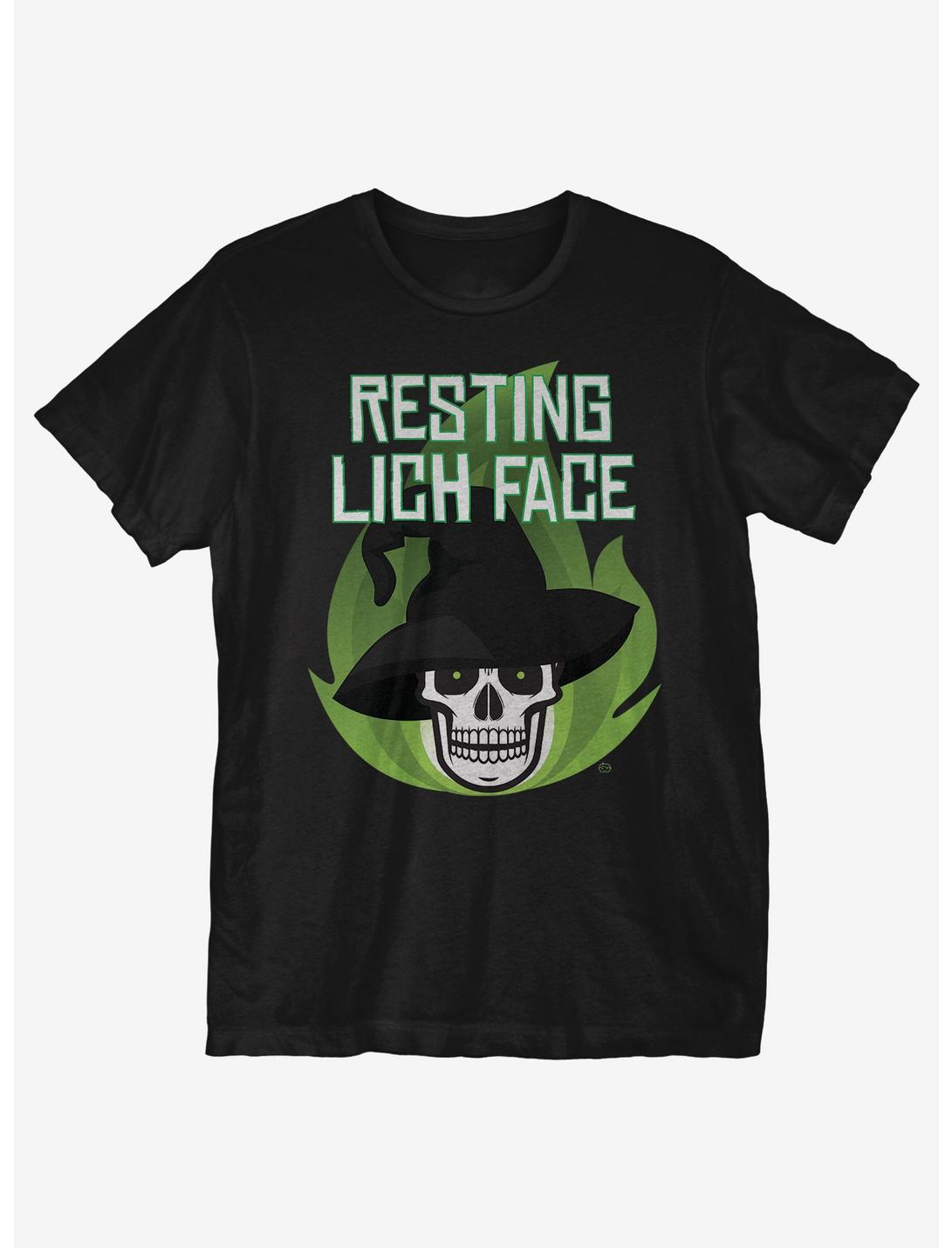 Resting Lich Face T-Sirt, BLACK, hi-res