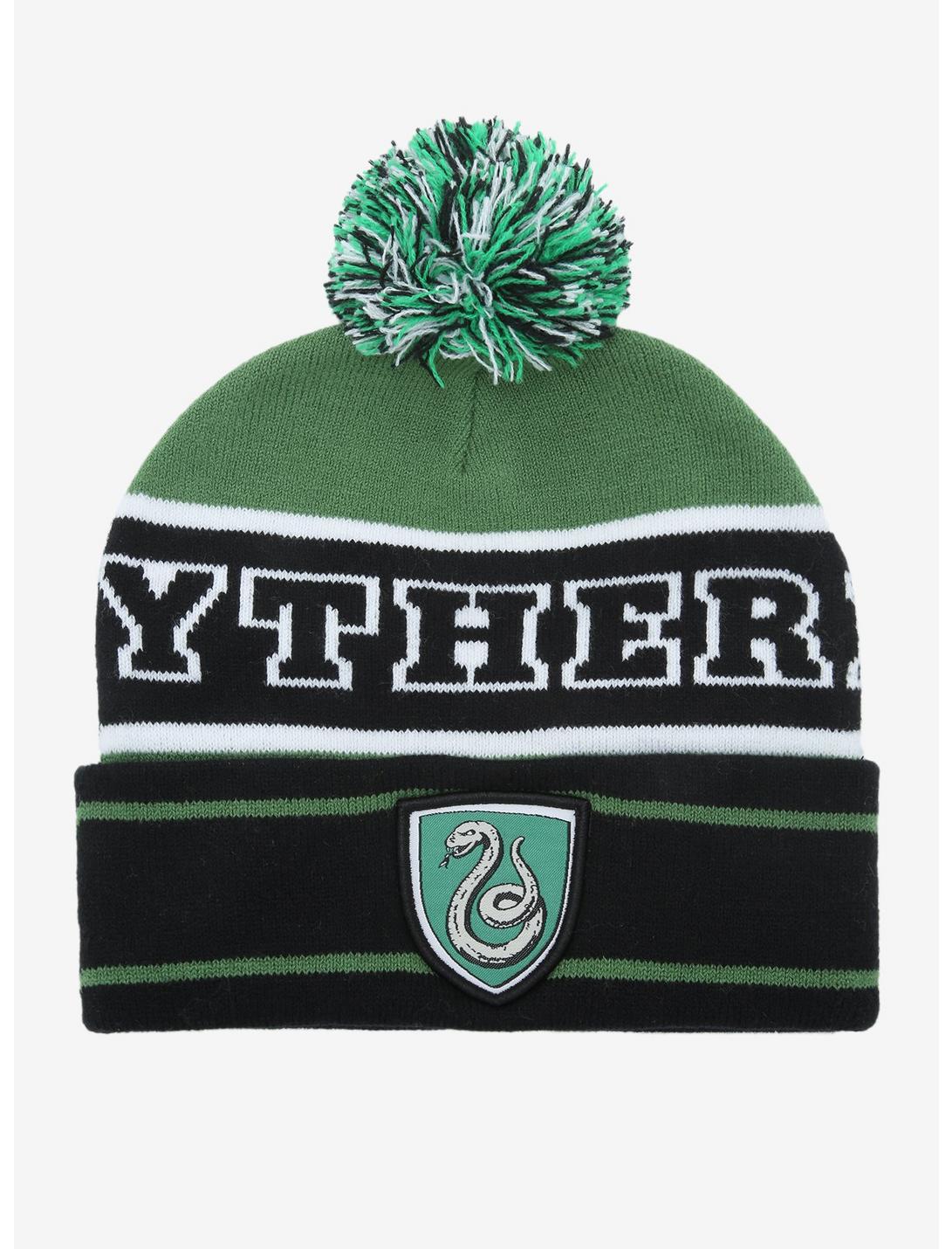 HARRY POTTER Slytherin House Beanie Cap HAT w/ CREST LICENSED Green Hogwarts USA 