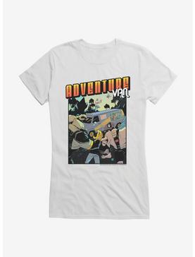 Adventure Van Comic Book 2 Cover Art Girls T-Shirt, WHITE, hi-res