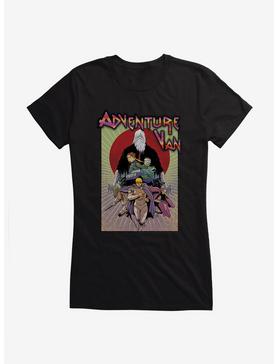 Adventure Van Comic Book 4 Cover Art Girls T-Shirt, BLACK, hi-res