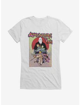 Adventure Van Comic Book 4 Cover Art Girls T-Shirt, WHITE, hi-res