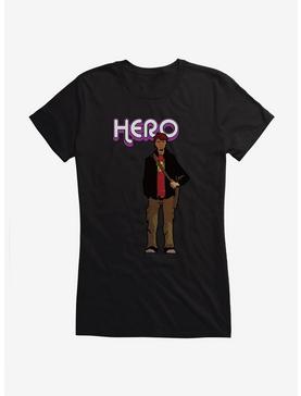 Adventure Van Reluctant Hero Logo Girls T-Shirt, BLACK, hi-res