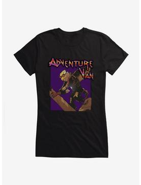 Adventure Van Scheming Spying Skryll Girls T-Shirt, BLACK, hi-res