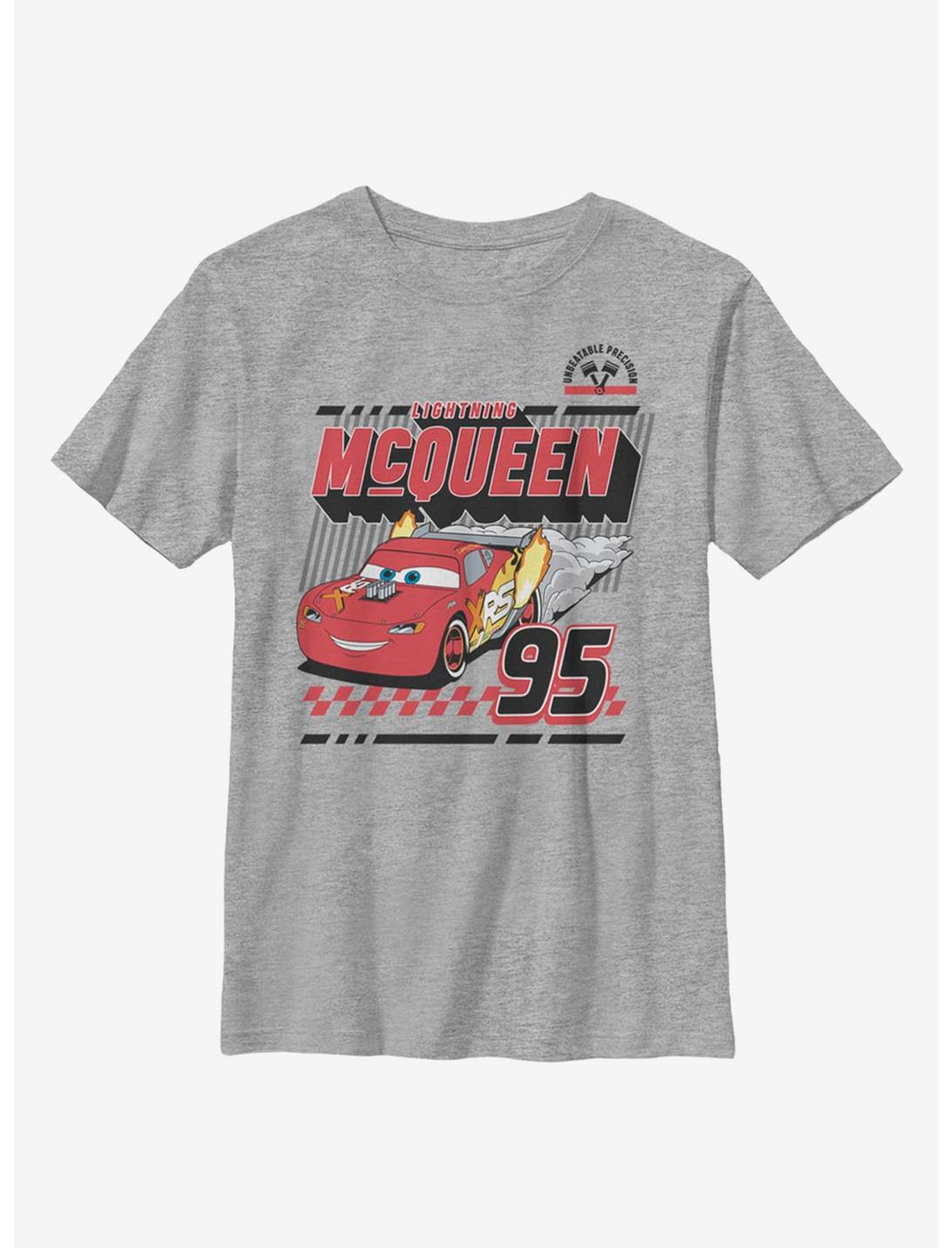 Disney Pixar Cars McQueen Race Youth T-Shirt, ATH HTR, hi-res