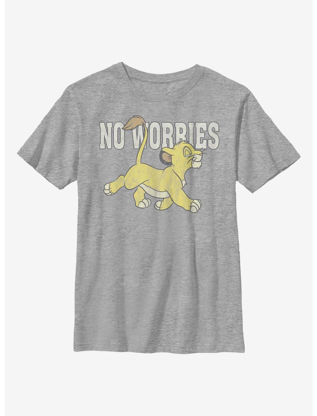 Disney The Lion King No Worries Youth T-Shirt, ATH HTR, hi-res
