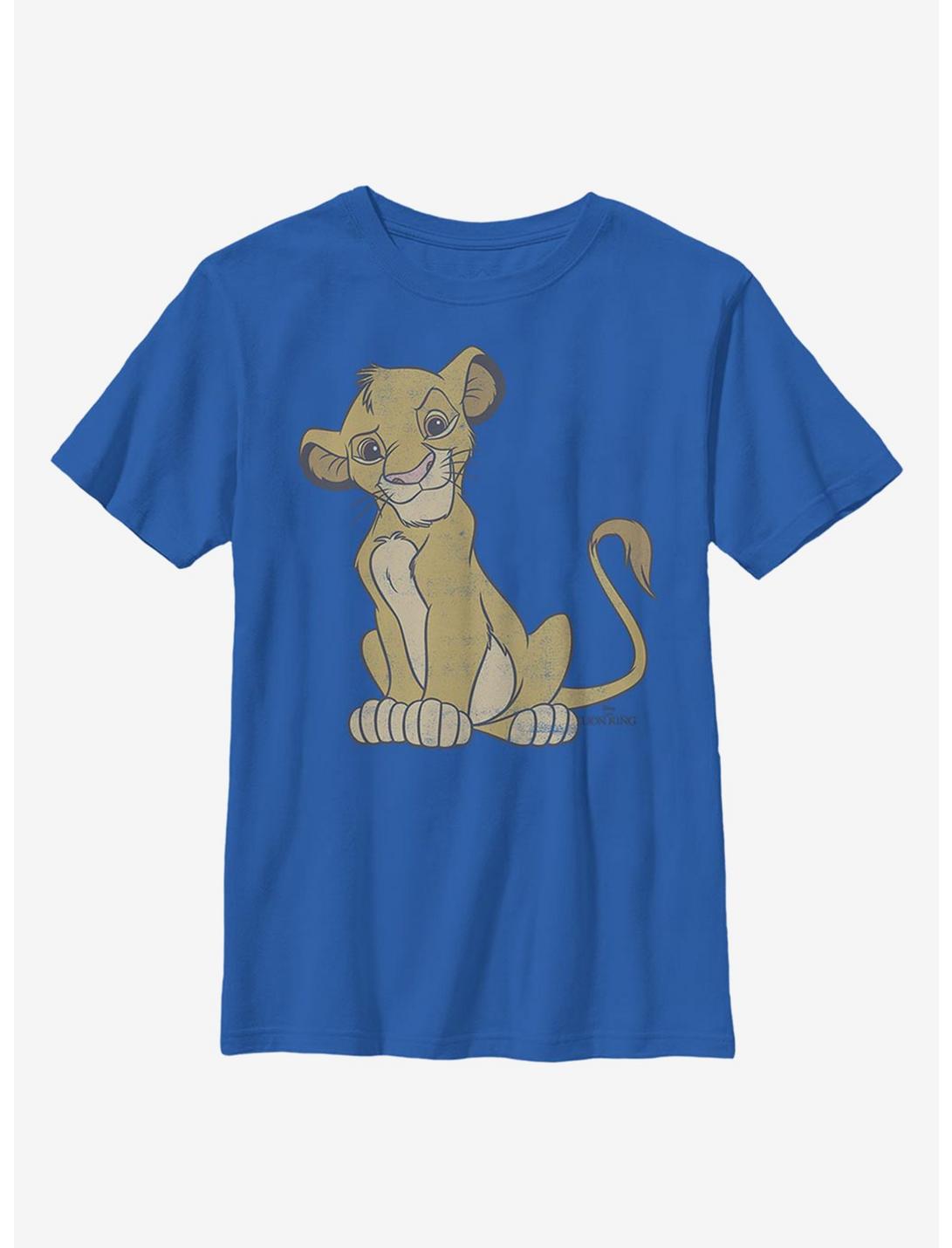 Disney The Lion King Simba Vintage Youth T-Shirt, ROYAL, hi-res