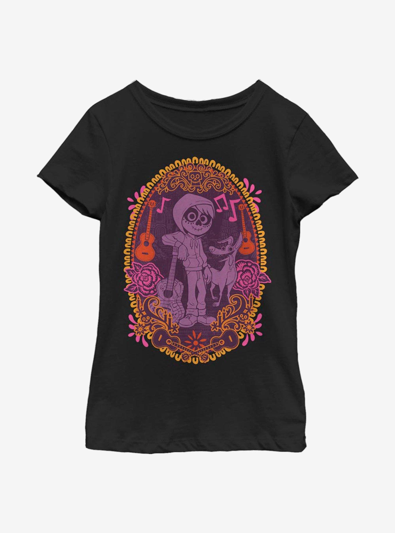 Disney Pixar Coco Miguel Tone Youth Girls T-Shirt, BLACK, hi-res