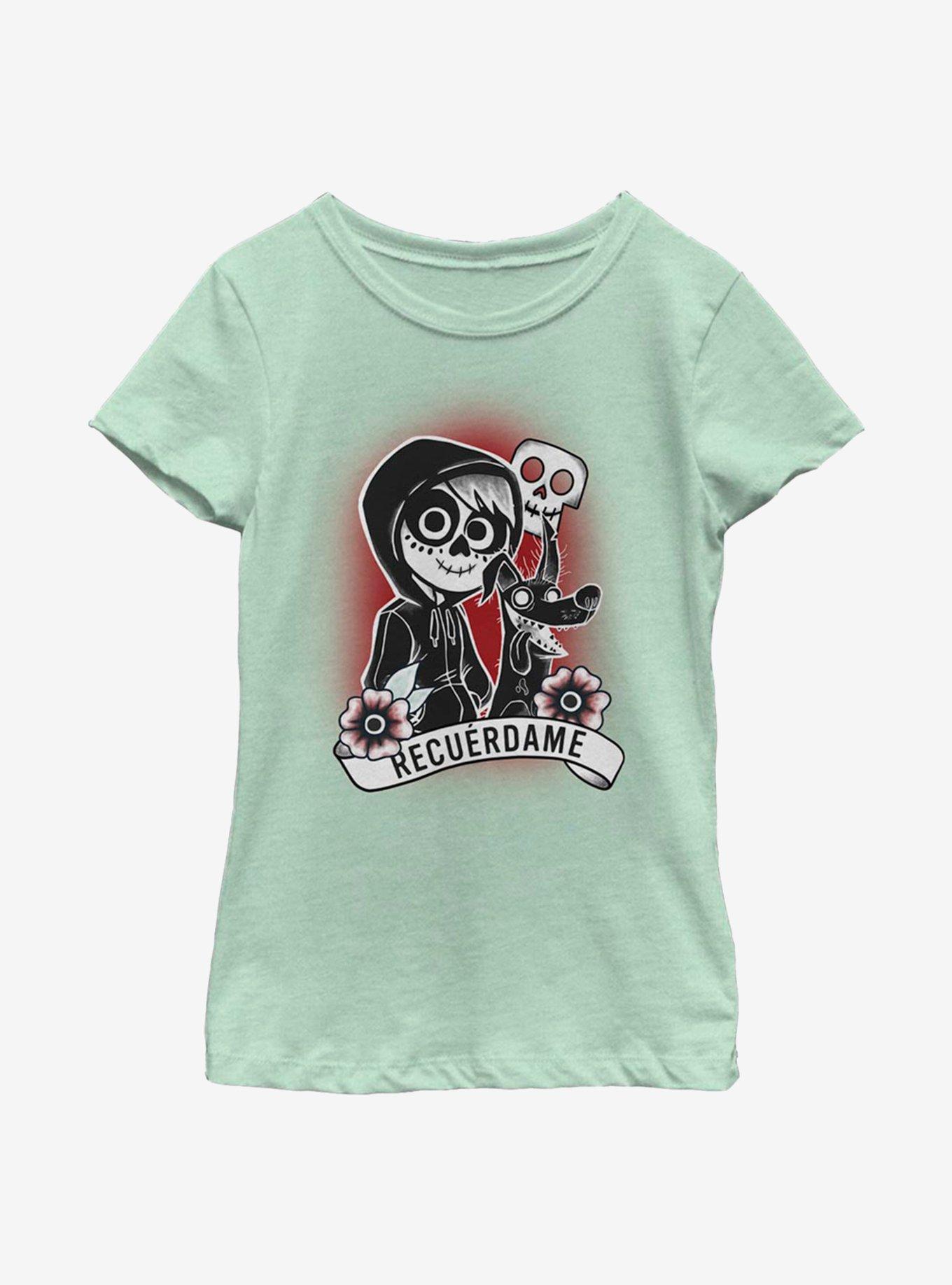 Disney Pixar Coco Recuerdame Tattoo Youth Girls T-Shirt, , hi-res