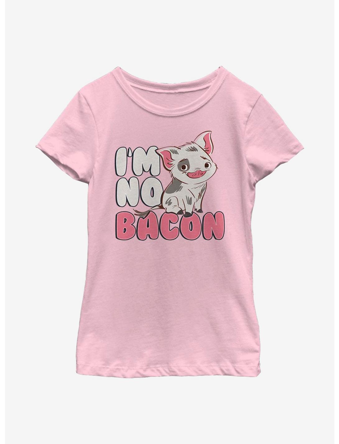 Disney Moana Not Bacon Youth Girls T-Shirt, PINK, hi-res