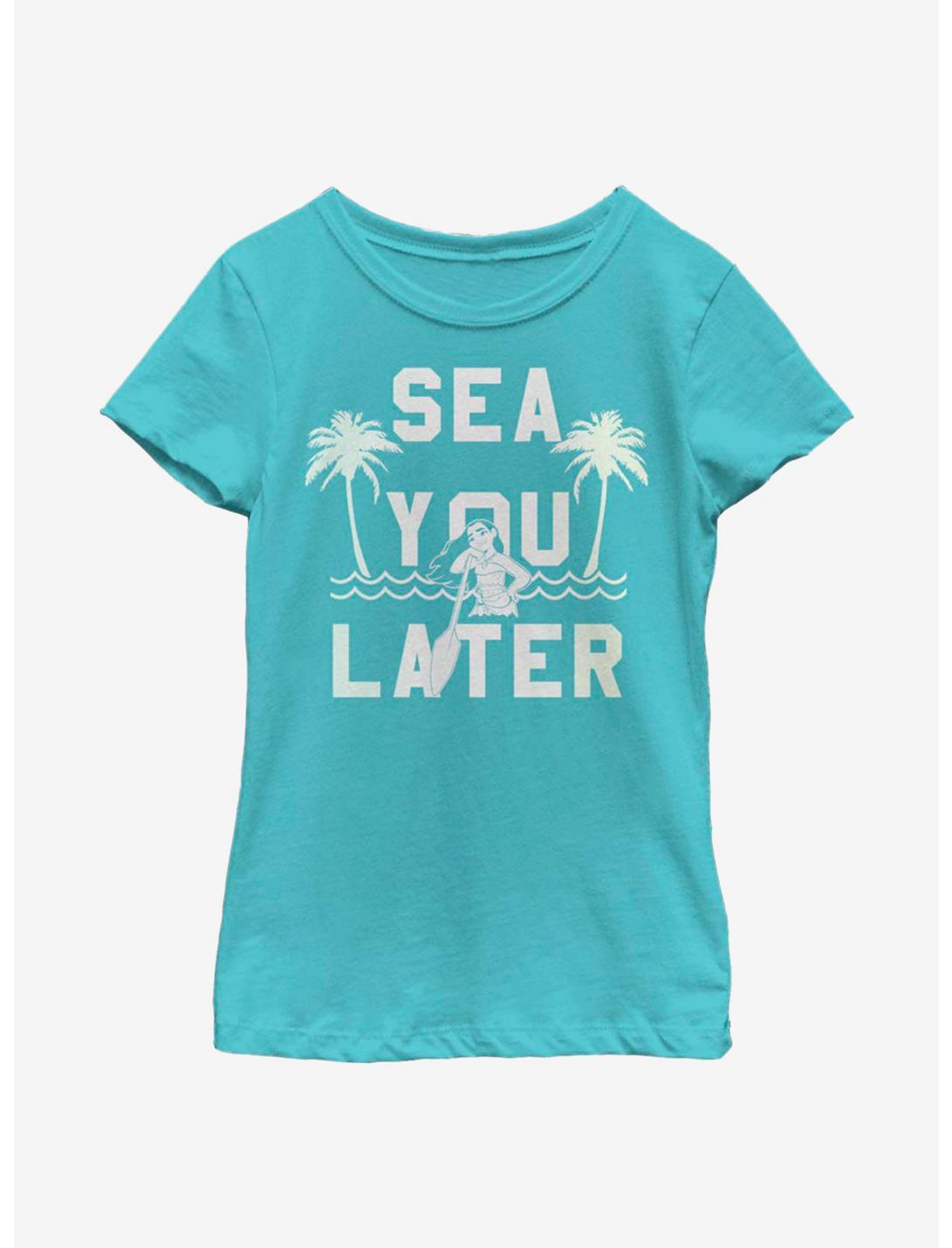 Disney Moana Sea You Youth Girls T-Shirt, TAHI BLUE, hi-res