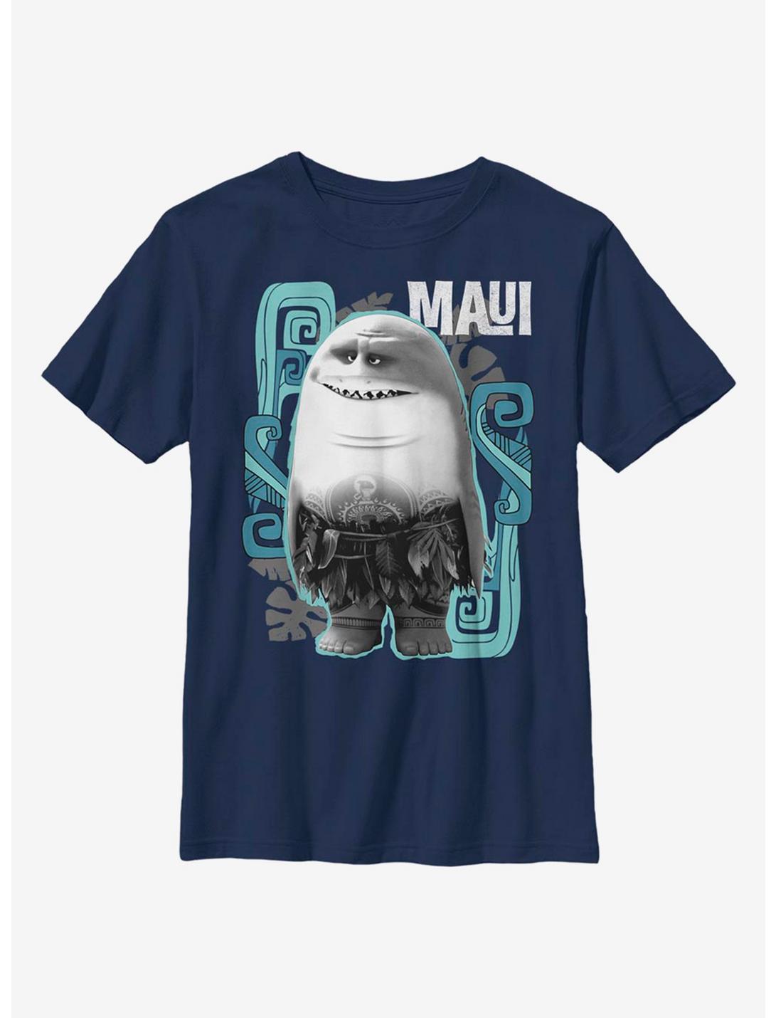 Disney Moana Shark Change Youth T-Shirt, NAVY, hi-res