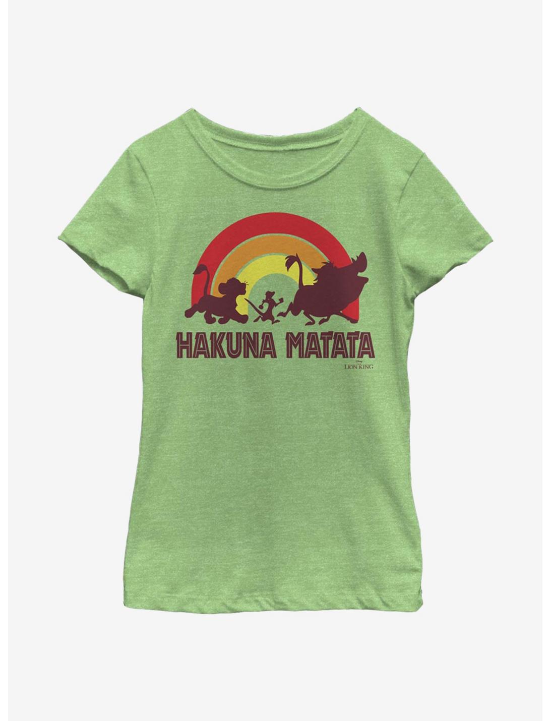 Disney The Lion King Hakuna Rainbow Youth Girls T-Shirt, GRN APPLE, hi-res