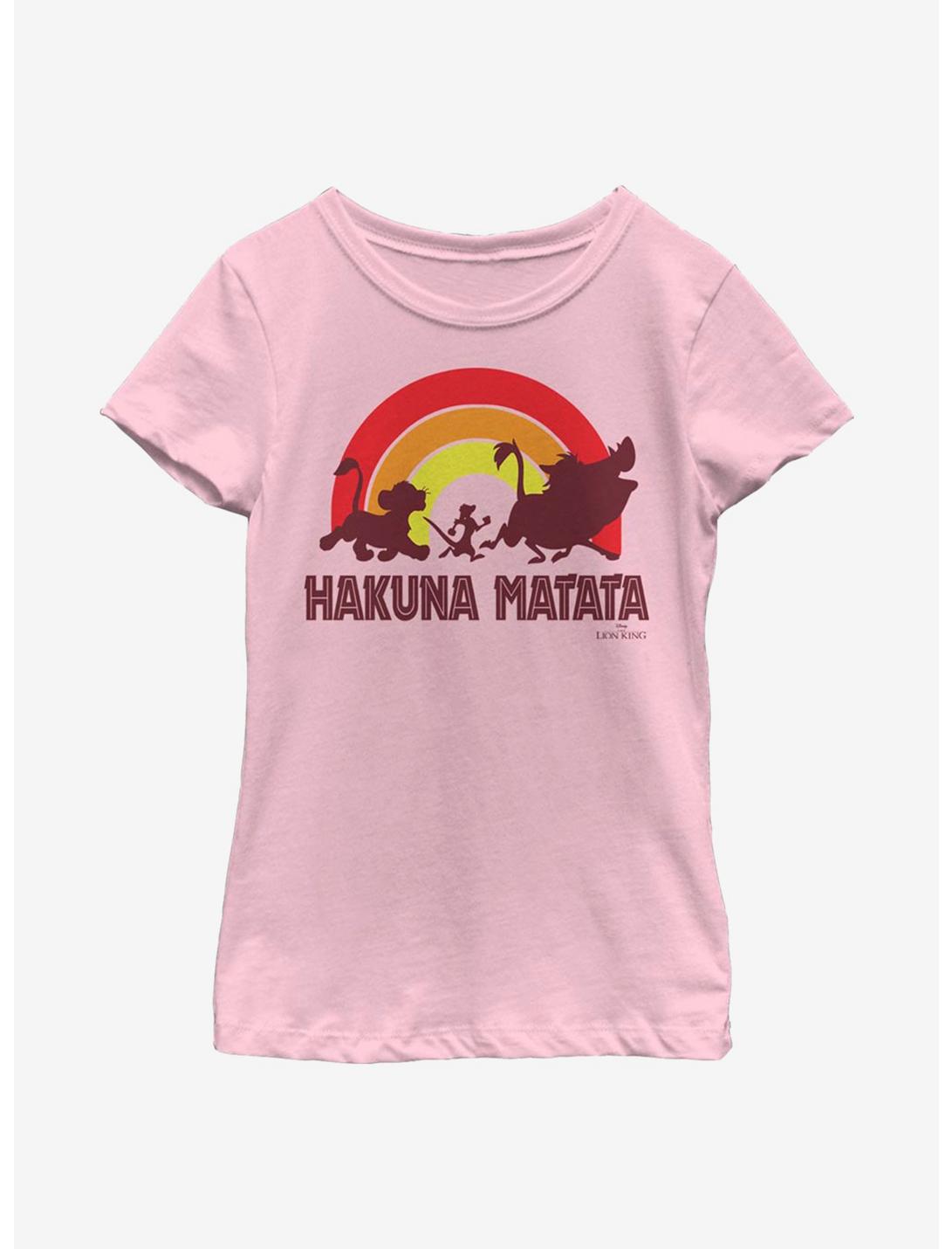 Disney The Lion King Hakuna Rainbow Youth Girls T-Shirt, PINK, hi-res