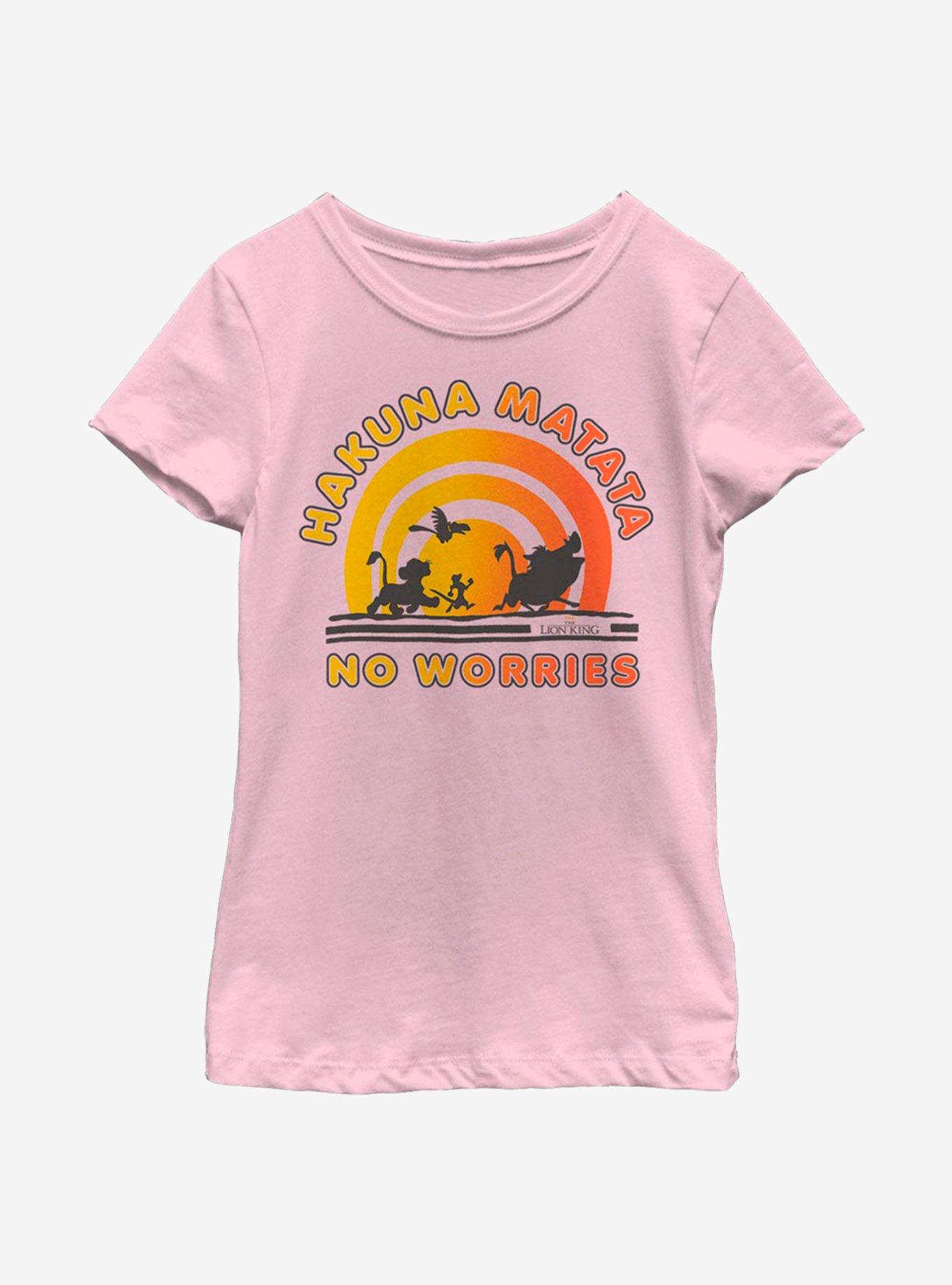 Disney The Lion King No Worries Youth Girls T-Shirt, , hi-res